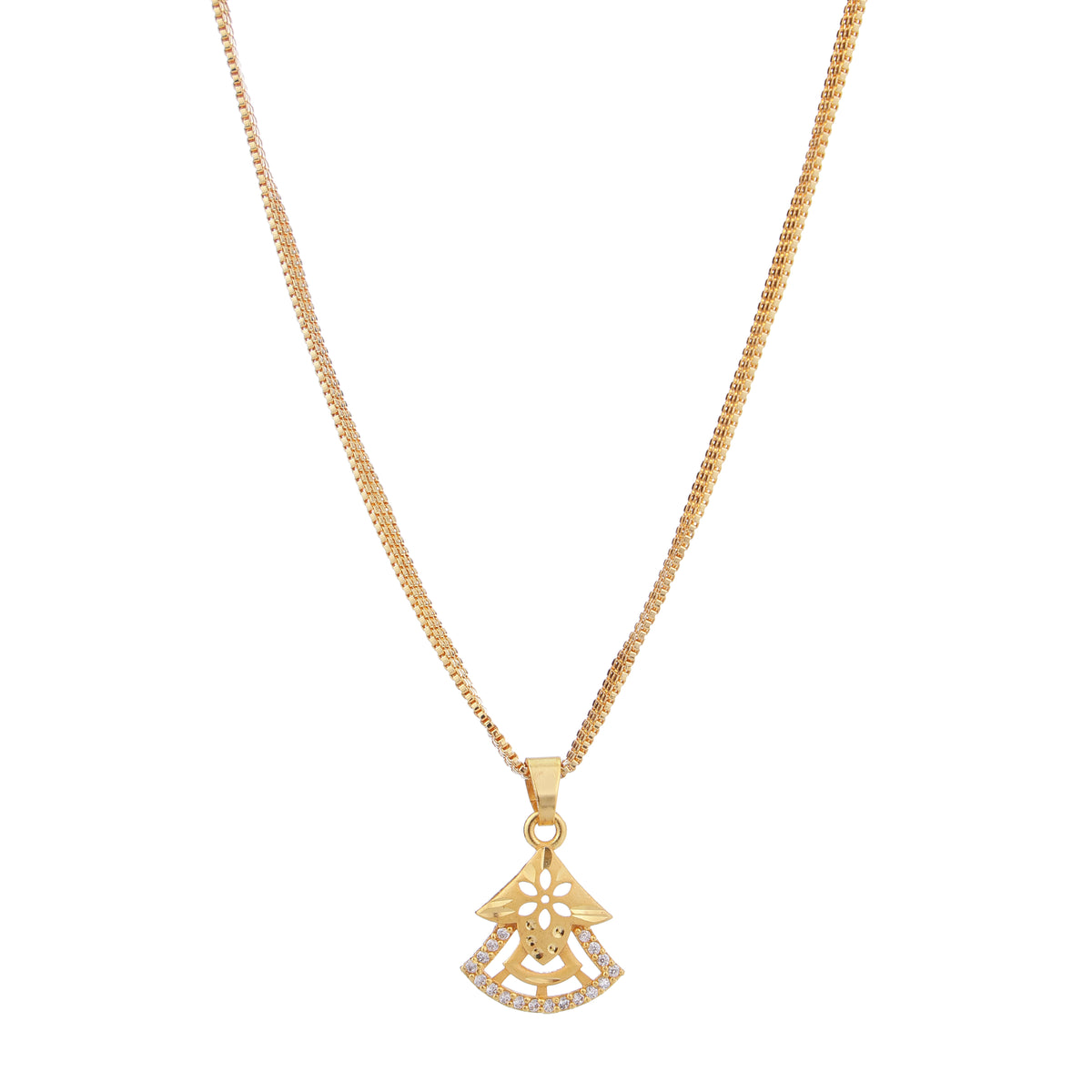 Premium Gold Chain & Pendant Set