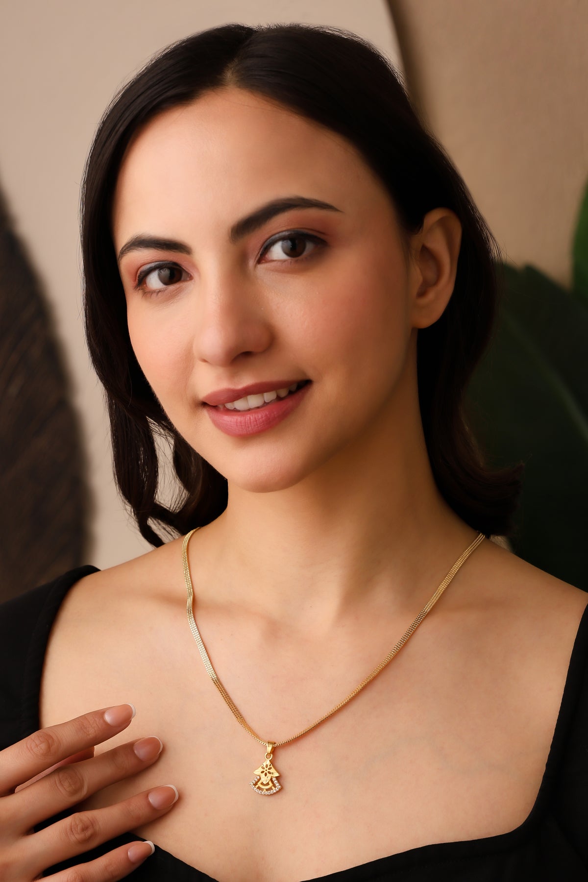 Premium Gold Chain & Pendant Set