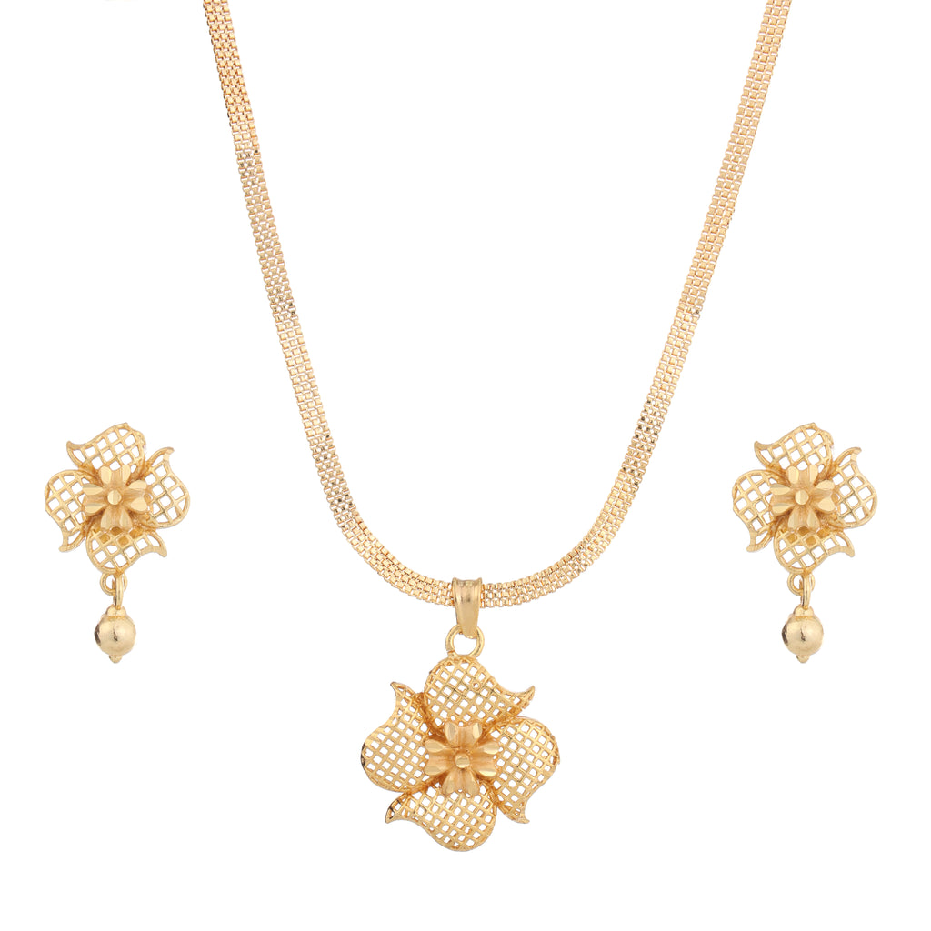 Gold Forming Chain Pendant Set with Tops