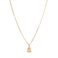 18K Gold Coated Pendant Necklace – Anti-Tarnish Finish ( 2 Line Chain )