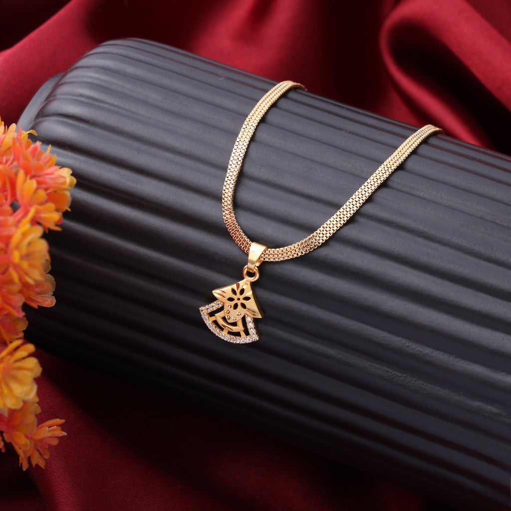 Premium Gold Chain & Pendant Set
