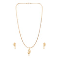 One-Gram Gold Chain Pendant Set with Tops