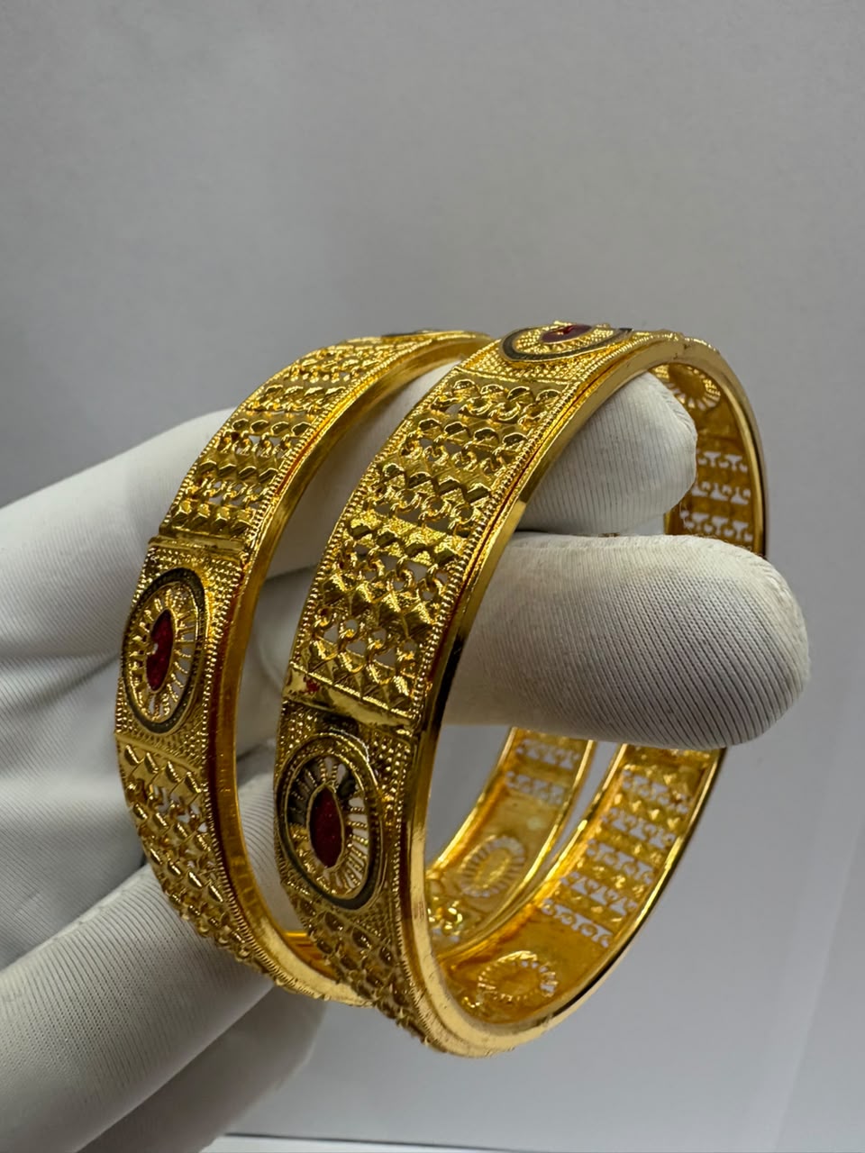 Premium 1 Gram Gold Forming KADA for Women