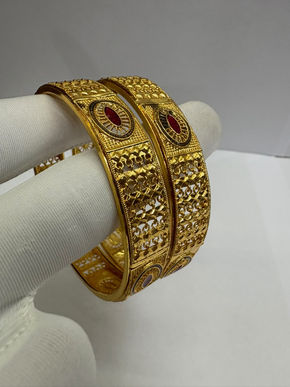 Premium 1 Gram Gold Forming KADA for Women