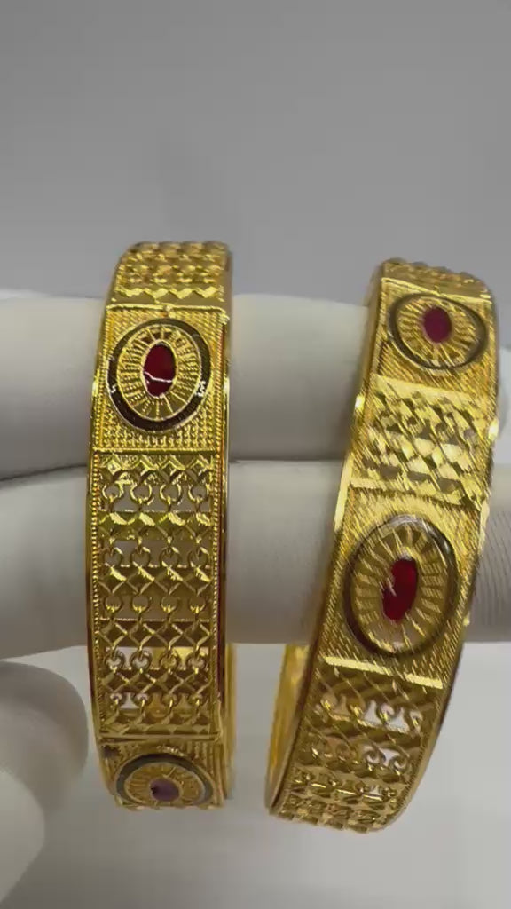 Premium 1 Gram Gold Forming KADA for Women