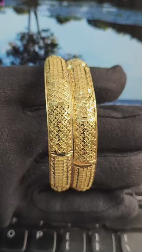 Premium 1 Gram Gold Forming KADA for Women